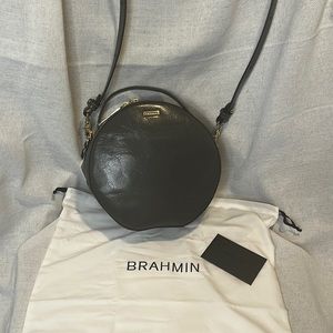 NWT Brahmin Lane Topsail Charcoal Crossbody Purse Bag